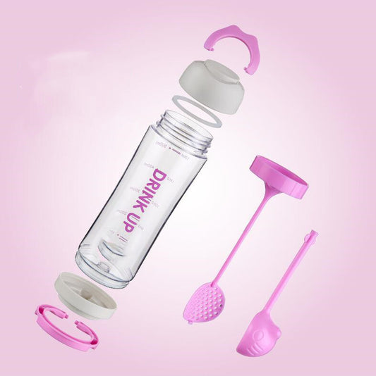 Sports Water Bottle with Built-in Phone Stand